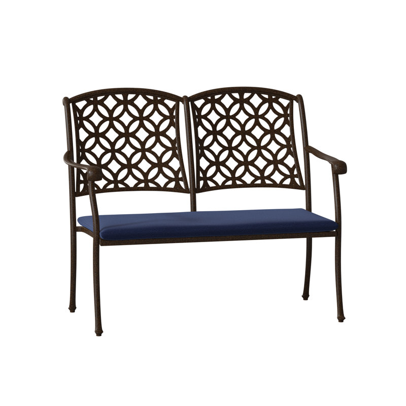 Casa Outdoor Bench, Chestnut Brown, Denver Scarlett Sunbrella®