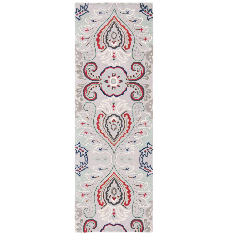 Haryson Hand Tufted Wool Ikat Rug, Runner 2'3" x 7'