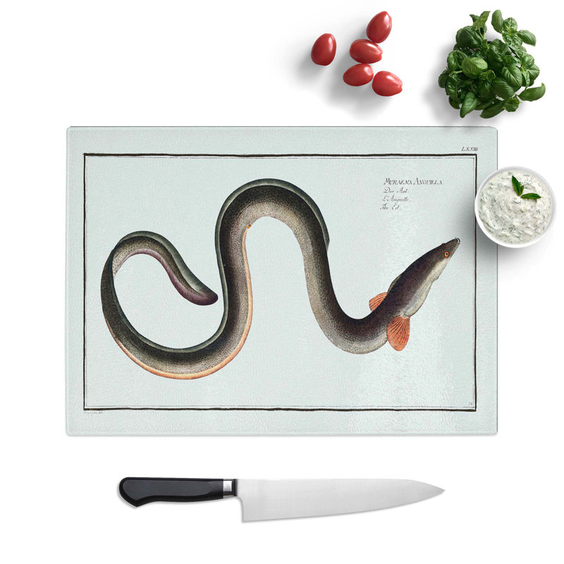 Glass Eel by M.E. Bloch Chopping Board, 39 cm W x 28.5 cm L