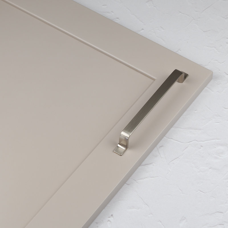 Strap Style Bar Handles in Multiple Finishes, Brushed Nickel, 160mm