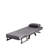 Convertible folding chair bed with 5-position adjustable backrest, comfy sleeper sofa for small spaces, light grey