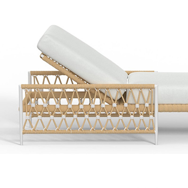 Méridienne d'extérieur durable en tissu