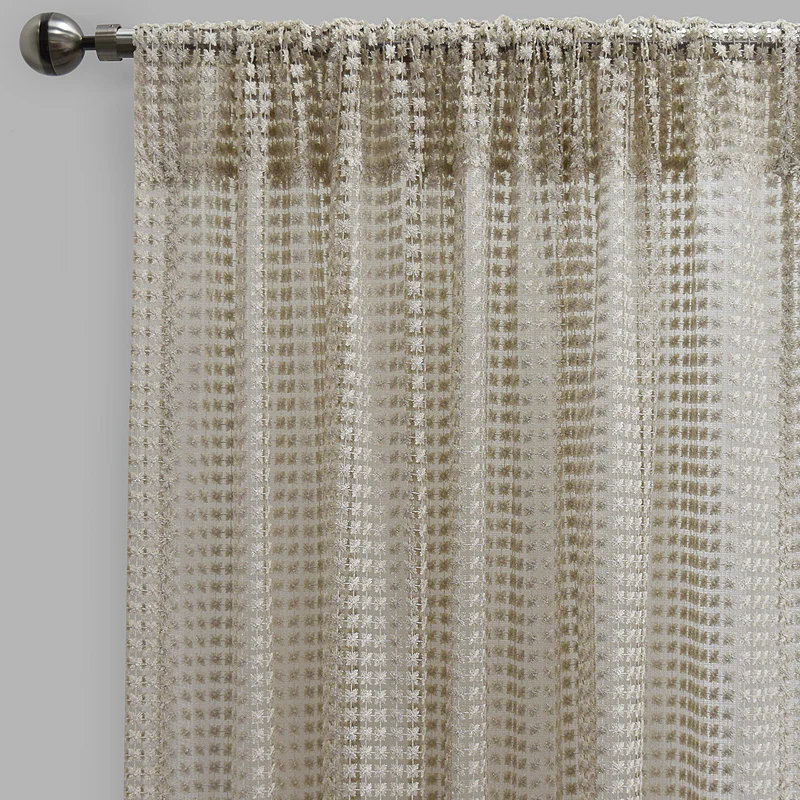 Floral Sheer | Clover Fabric_CLOVER, Ivory