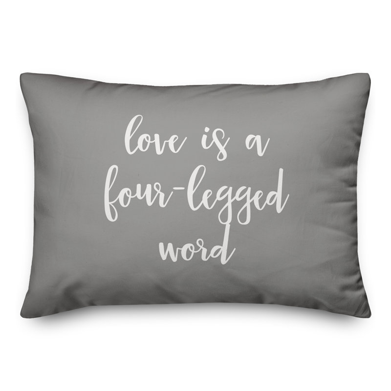  Coussin Love, Gris