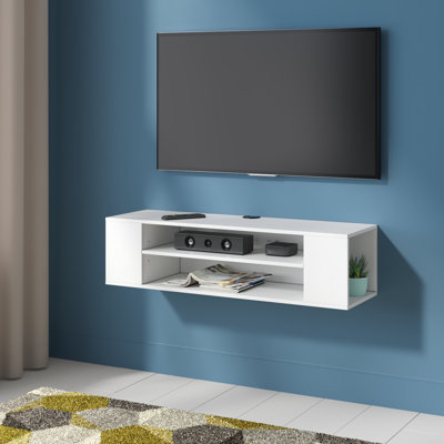Unfinished Floating TV Stand for TVs up to 55"