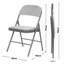 Fabric Padded Stackable Folding Chair Folding Chair-1105327884