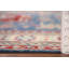Tapis de salon Kazak bleu à motif géométrique 7 x 10