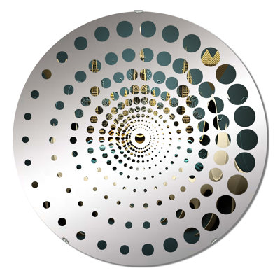 Zyonna - Spiral Circle Wall Mirror