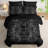 Skull Comforter Set King Size Black,3 Pieces Gothic Skull Damask Bedding Sets for Teens Men Bedroom Decor-138222402