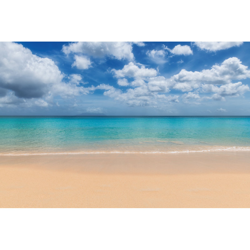 «Tropical Caribbean Beach» par Lucky - Photographie sur toile tendue, L 12 po x H 8 po