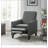 Linen Manual Push Back Recliner Chair-320699873