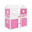 Lit simple superposé en bois avec tente-776809682-776809695