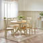 Aviya Round Extending Dining Table & Shannondale Chairs - Rustic Farmhouse Kitchen-109468766-109468767