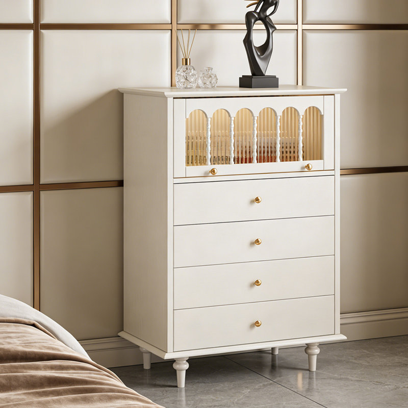 Armoire de rangement artistique de style français, 47.24" H x 35.43" W x 15.74" D