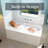 60" X 32" Solid Surface Alcove Built-in Bathtub With Integrated Apron And Rectangle Interior