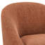 Chaise d'appoint Mid-Century moderne rembourrée l 27 po avec dossier arrondi et pieds en bois massif Redding-1036661812