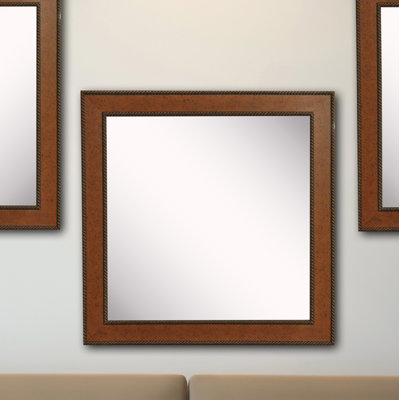 Ukiah Solid Wood Flat Wall Mirror