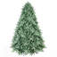 Arbre de Noël avec embouts en PE + PVC - branches pleines, charnières, assemblage facile, support en métal stable, décor des Fêtes accrocheur-1541140299