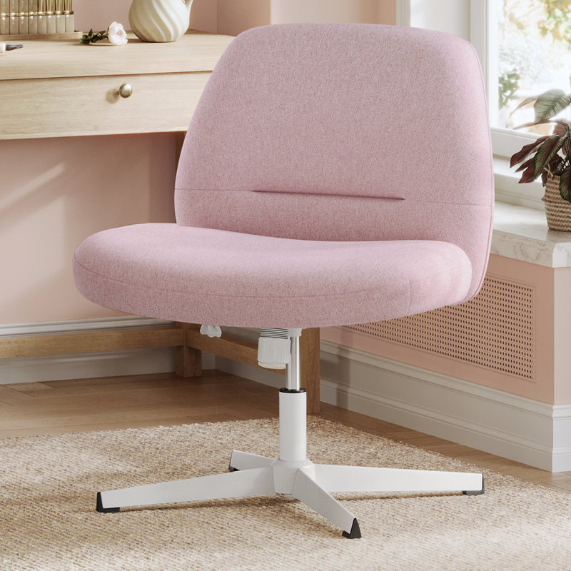 Rentiesville Cotton Blend Office Chair, Pink