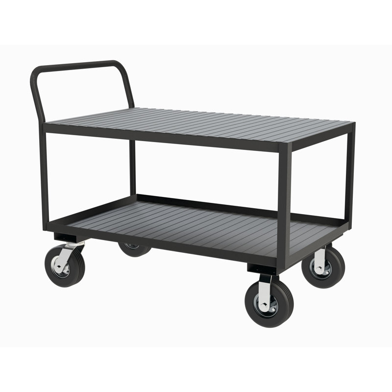 Steel Top Workbench with Wheels, 39" H x 30" W x 48" D