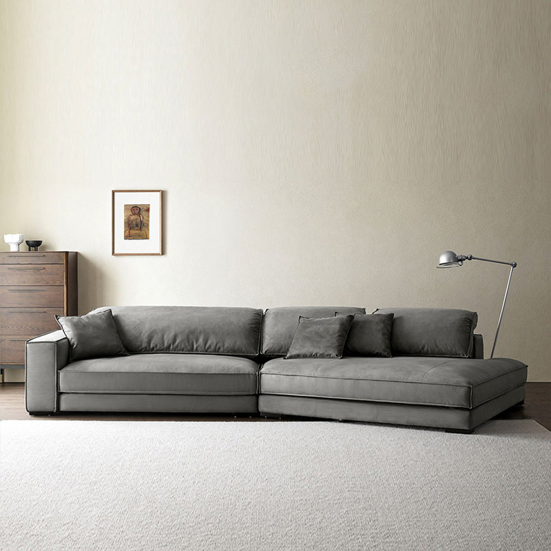 Canapé modulaire 2 pièces rembourré, H 37,4 po x l 135,83 po x P 66,93 po, Orienté à droite