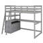 Lit mezzanine avec bureau et tablettes-468828378