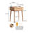 Natural Wood 60cm Dresser Table Desk
