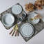 Assiette plate en grès de 10,8 po Pistache
