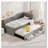 Upholstered Daybed with Trundle and Three Drawers-929314257-929314256