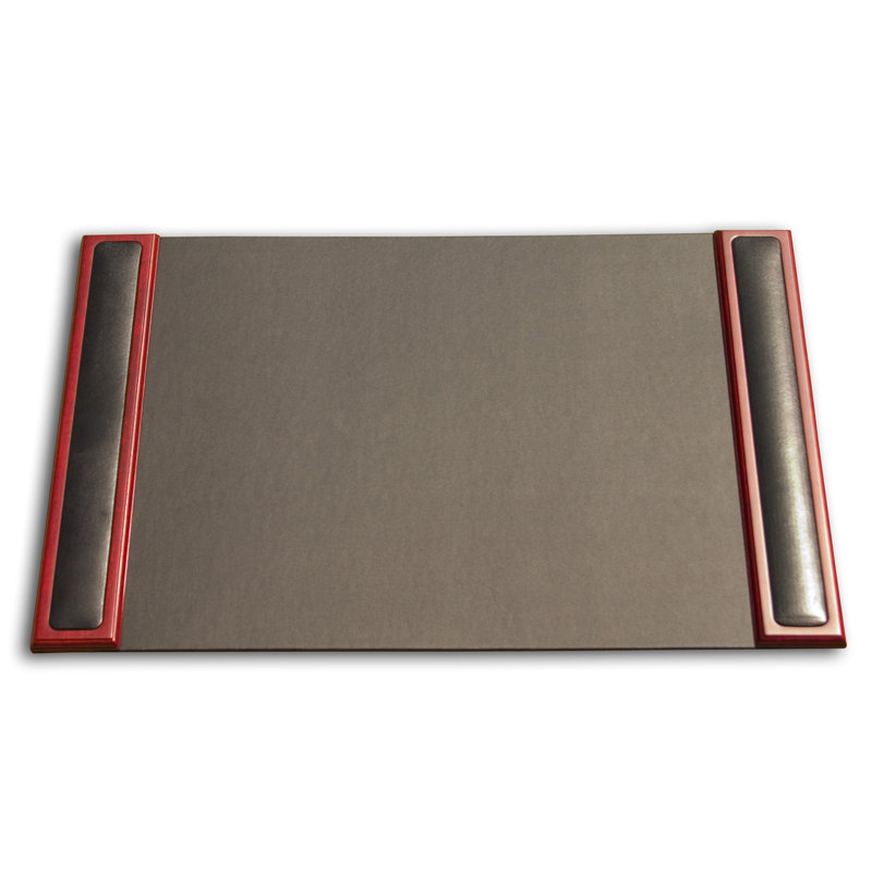 Coussin de bureau Mejias, Gris et rouge