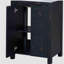 Ensemble de petit lavabo de salle de bain de style rétro 24 po x 18 po x 34 po, avec lavabo en céramique, 2 portes à fermeture douce