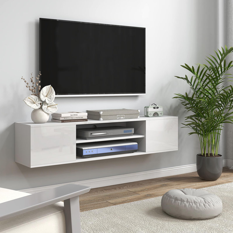 Unfinished TV Stand for TVs up to 60", White Wood