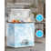 TABU Chest Freezer, 3.5 Cu Ft Deep Freezer with Removable Storage Basket, Black Top Open Door Freezer with 7 Level Adjustable Temperature