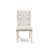 5 Piece Dining Table Set Includes an Oval Kitchen Table with Butterfly Leaf and 4 Light grey Faux Leather Upholstered Chairs, Linen White-1586098936
