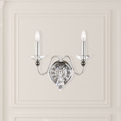 Jasmine Crystal Candle Wall Light