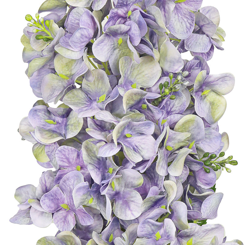 Tige de fleur d'hortensia artificielle, Mauve
