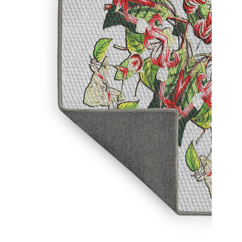 Vert Tapis décoratif, Rectangle 8 pi x 10 pi
