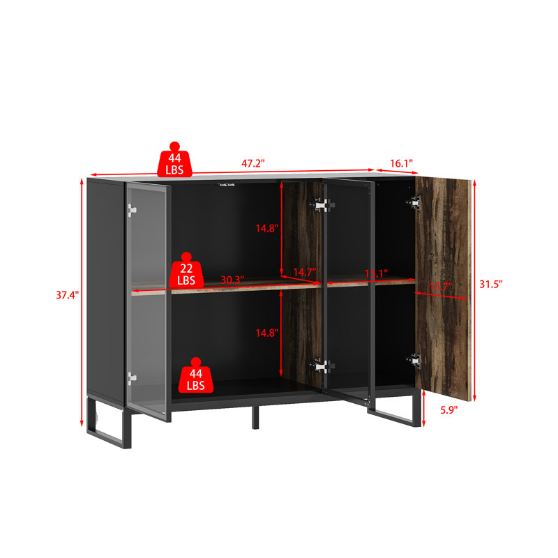 Versatile Room Cabinet With Adjustable Light