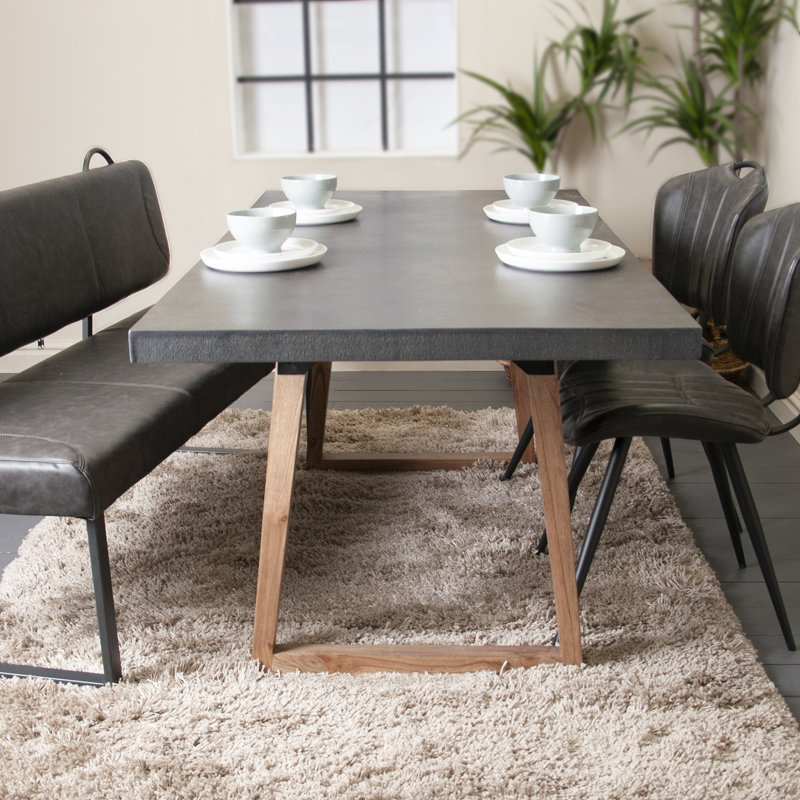 Minerville Solid Wood Base Dining Table