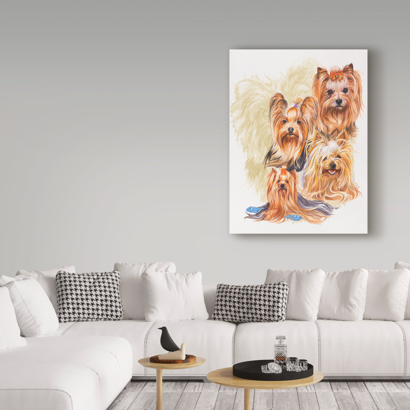 «Yorkshire Terrier», Adelphi, affiche vintage sur toile tendue, H 19 po x l 14 po