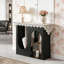 Console élégante avec base à double arche pour les petits espaces, table de canapé durable et facile à assembler avec un design élégant