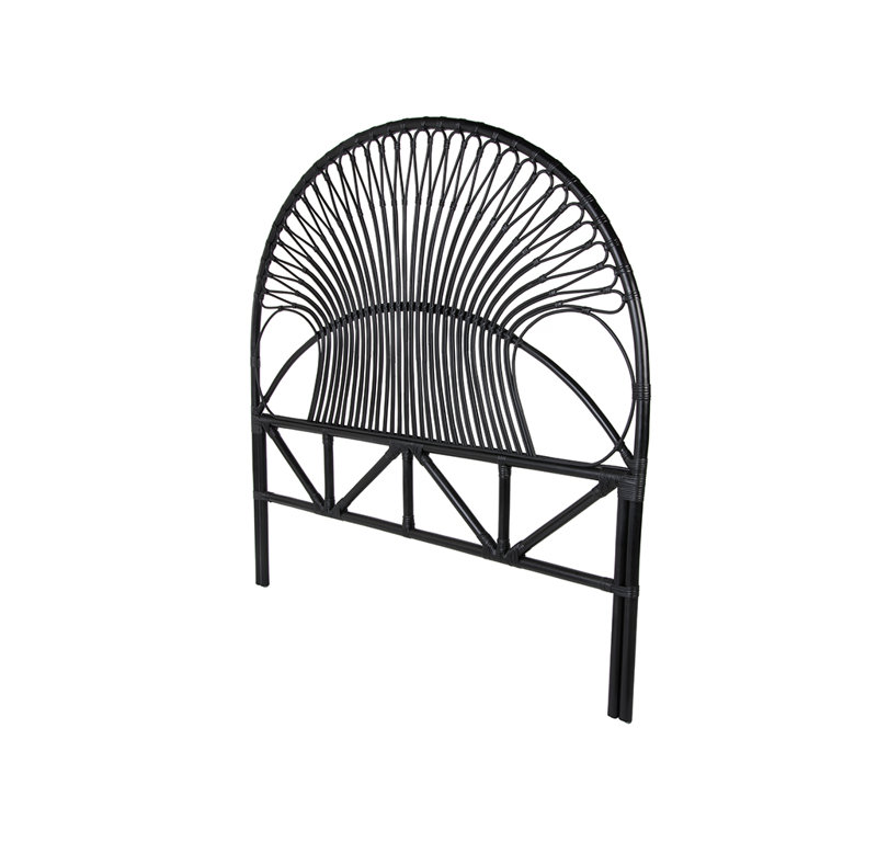Natural Hand-Crafted Rattan Twin Headboard