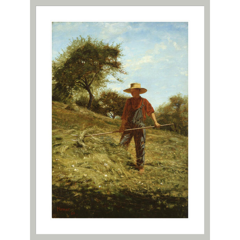 Haymaker par Winslow Homer - Impression sur toile encadrée, 41,5 po H x 31,09 po po