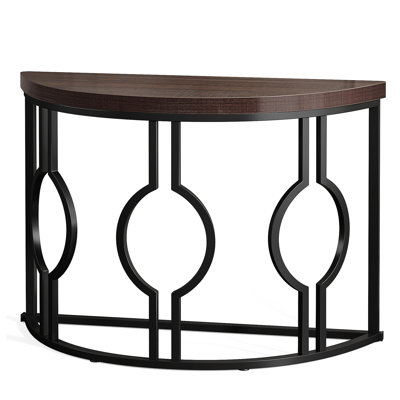 Half Moon Console Table For Entryway