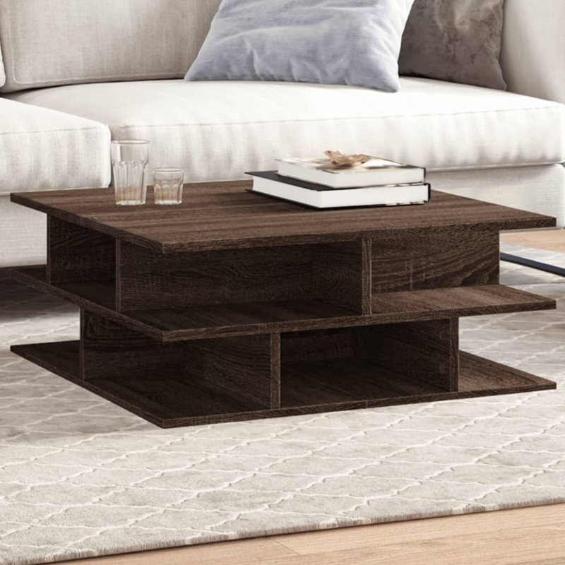 Pierina Frame Coffee Table, Brown Oak