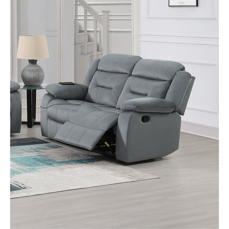 Recliner Loveseat, Dark Grey