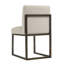 Haute 50.8cm H Linen Upholstered Side Chair in Beige