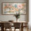 Impression sur toile encadrée très grand pastel floral