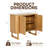 Mid-Century Modern Rectangular Storage Accent Cabinet