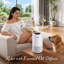 Tour Purificateur d'air pour grande maison Pi. Avec filtre HEPA H13, blanc